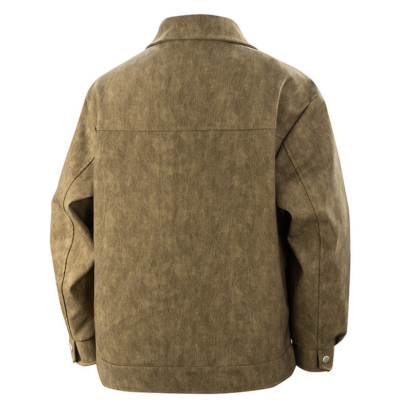 Herren modische Utility-Jacke mit praktischen Reißverschlusstaschen Echoarchiv