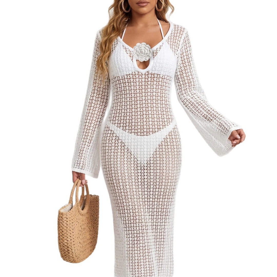 Damen eleganter Häkel-Strandüberwurf Echo Archiv