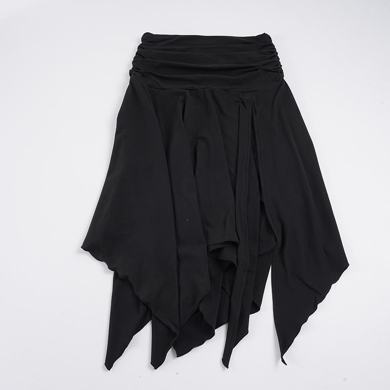 Damen asymmetrischer Wickelrock mit Raffung Echo Archiv