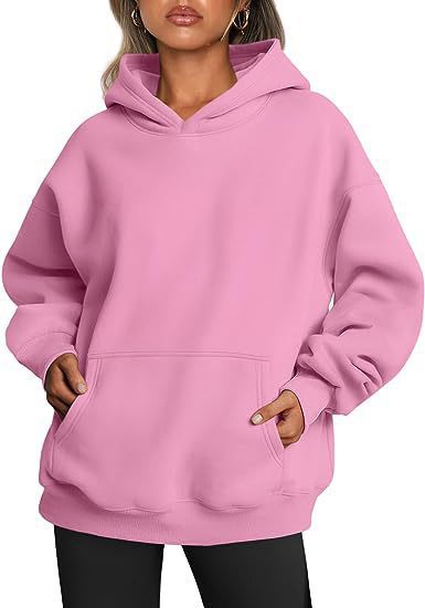 Damen nan Oversize Kapuzenpullover aus weicher Baumwollmischung mit Kängurutasche Echo Archiv