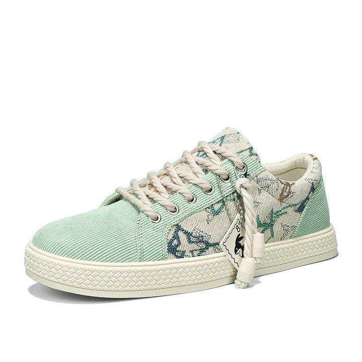 Damen Modische Sneakers mit einzigartigem Textil-Design Echo Archiv