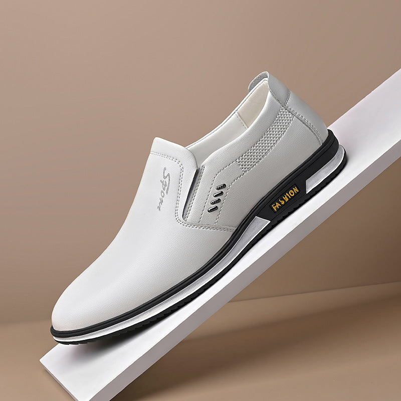 Herren Elegante Slip-On Lederschuhe mit rutschfestem Profil und atmungsaktiver Struktur Echoarchiv