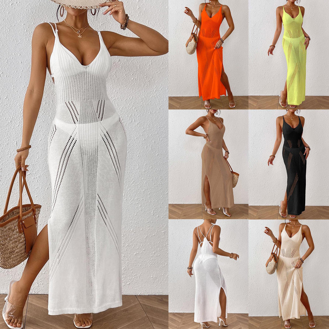 Damen Maxikleid mit raffiniertem Netzdesign Echo Archiv