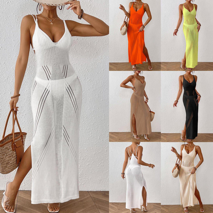 Damen Maxikleid mit raffiniertem Netzdesign Echo Archiv