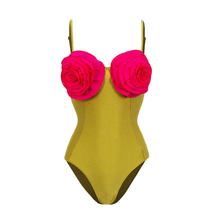 Damen Bikiniset mit floralem Rüschendesign Echo Archiv