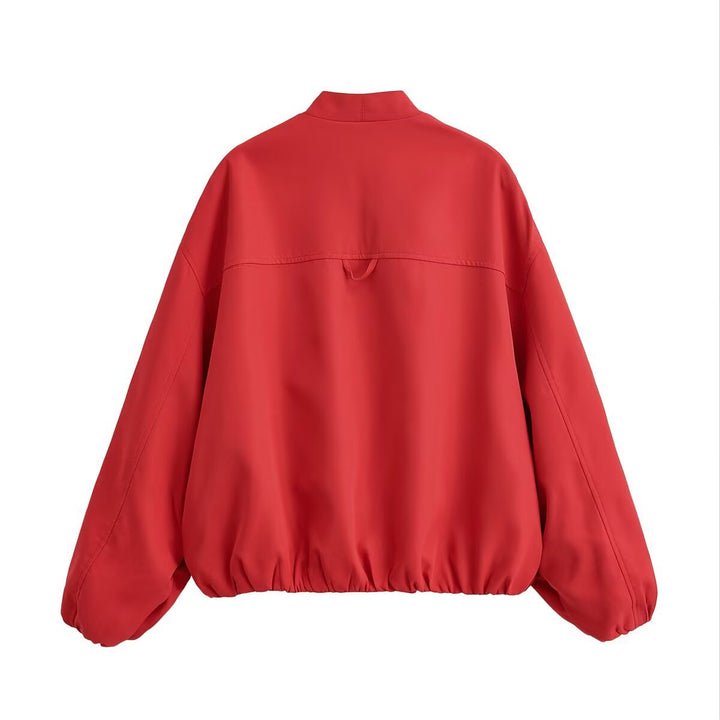 Damen Oversized Kimono‑Blouson mit offenem Vorderteil, Ballonärmeln und elastischem Saum Echo Archiv