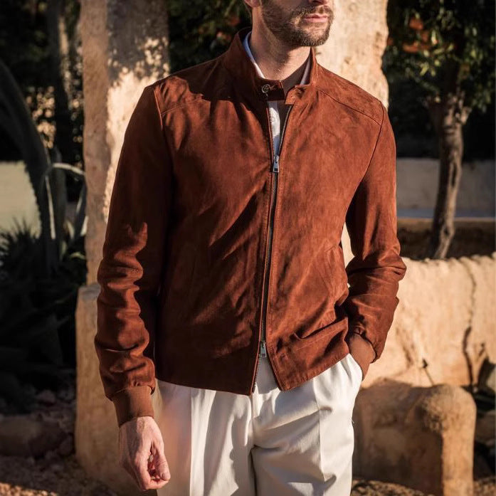 Herren Stilvolle Suedejacke Echoarchiv