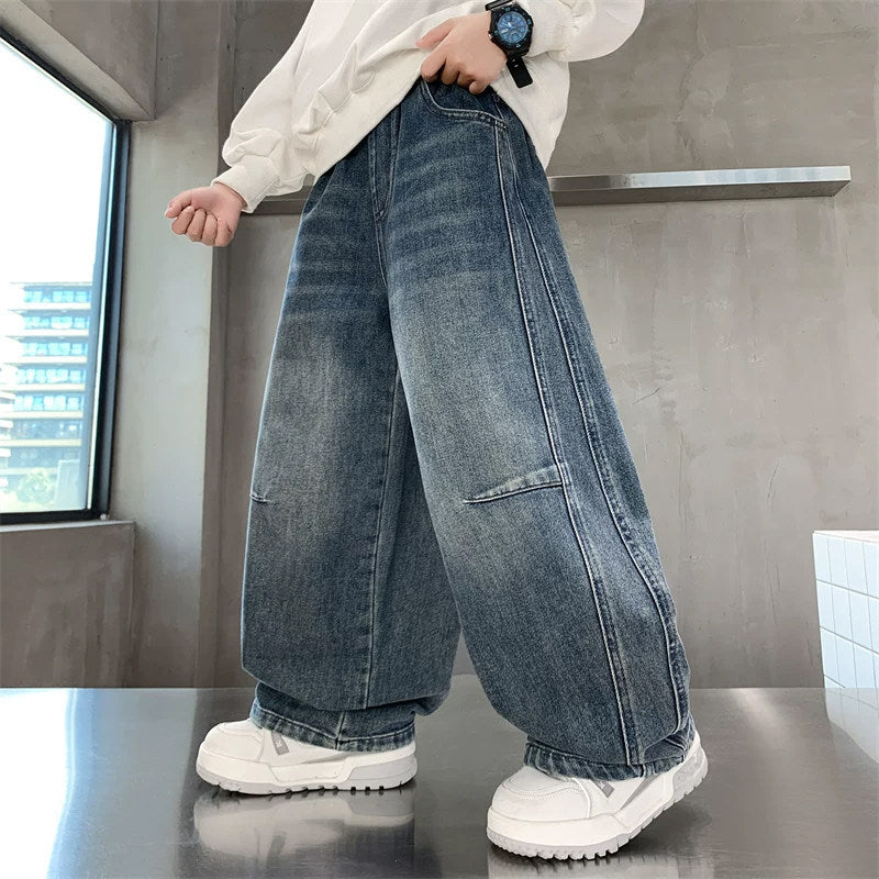 Unisex weite Denim-Hose im angesagten Streetwear-Stil Echo Archiv