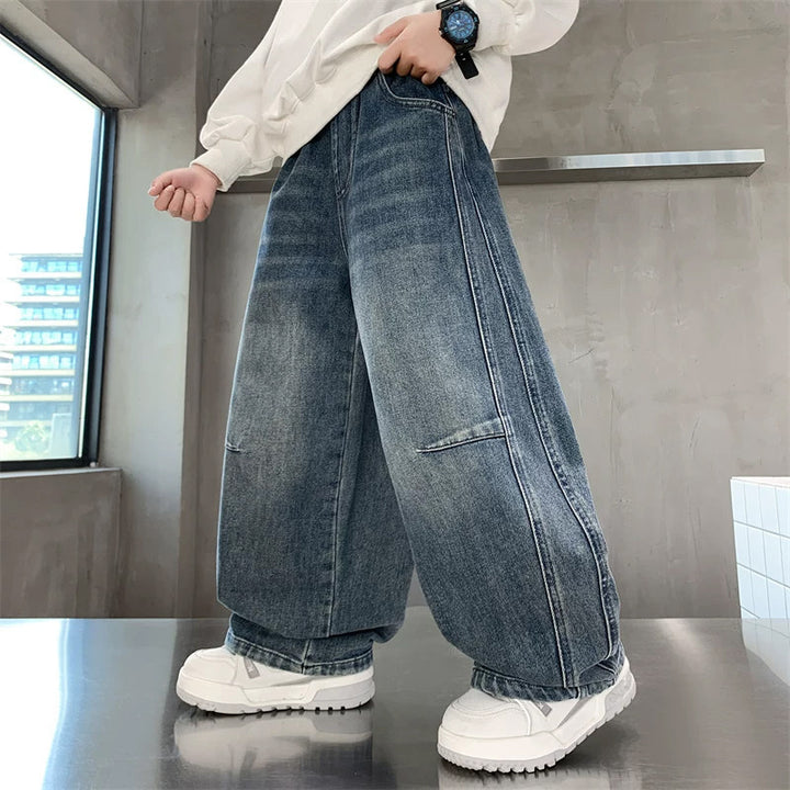 Unisex weite Denim-Hose im angesagten Streetwear-Stil Echo Archiv