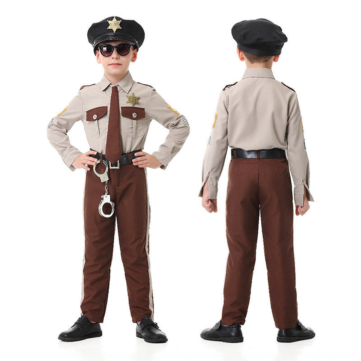 Herren Polizei Kostüm mit dekorativem Uniform und Zubehör Echo Archiv