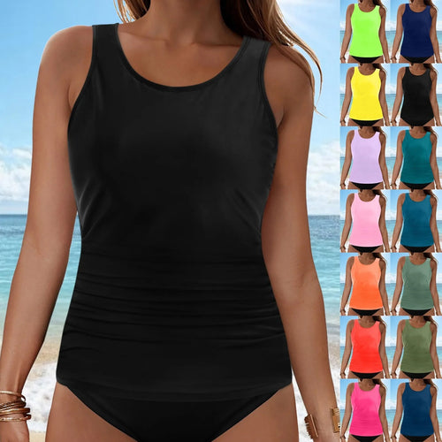 Damen Tankini-Oberteil mit Raffung Echo Archiv