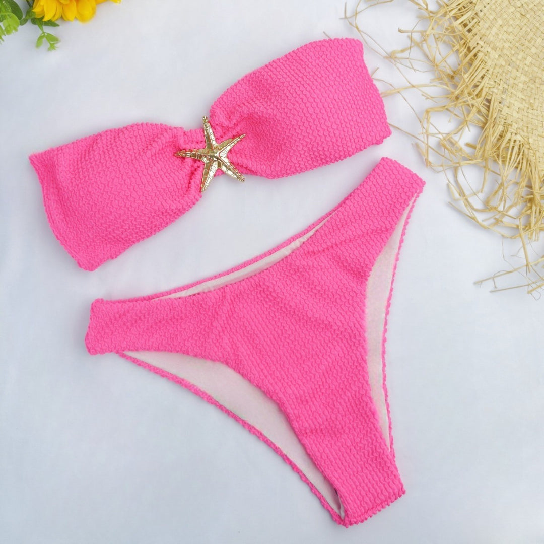 Damen Bandeau-Bikini mit funkelndem Sternen-Detail Echo Archiv