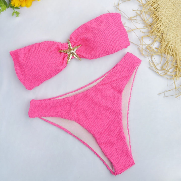 Damen Bandeau-Bikini mit funkelndem Sternen-Detail Echo Archiv