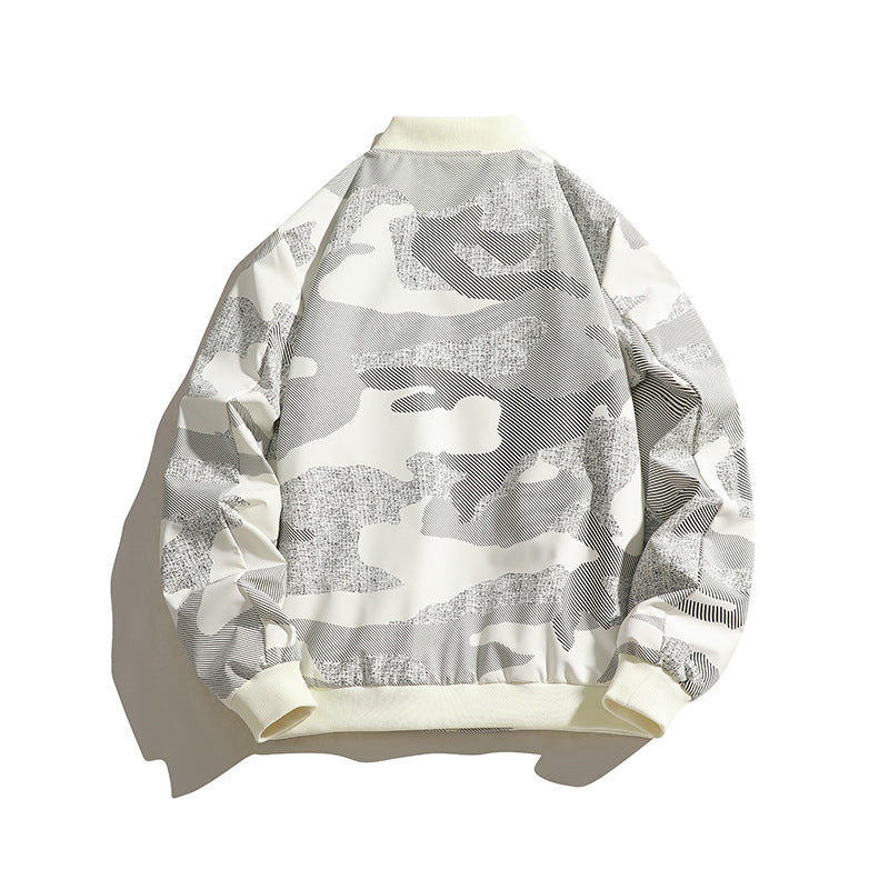 Herren Modische Bomberjacke mit Camouflage-Design Echo Archiv
