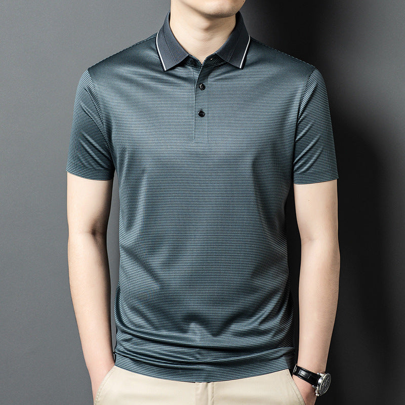 Herren Poloshirt mit strukturiertem Design und atmungsaktiven Eigenschaften Echoarchiv