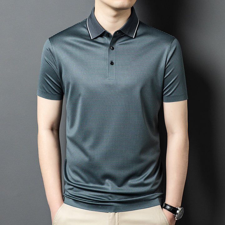 Herren Poloshirt mit strukturiertem Design und atmungsaktiven Eigenschaften Echoarchiv