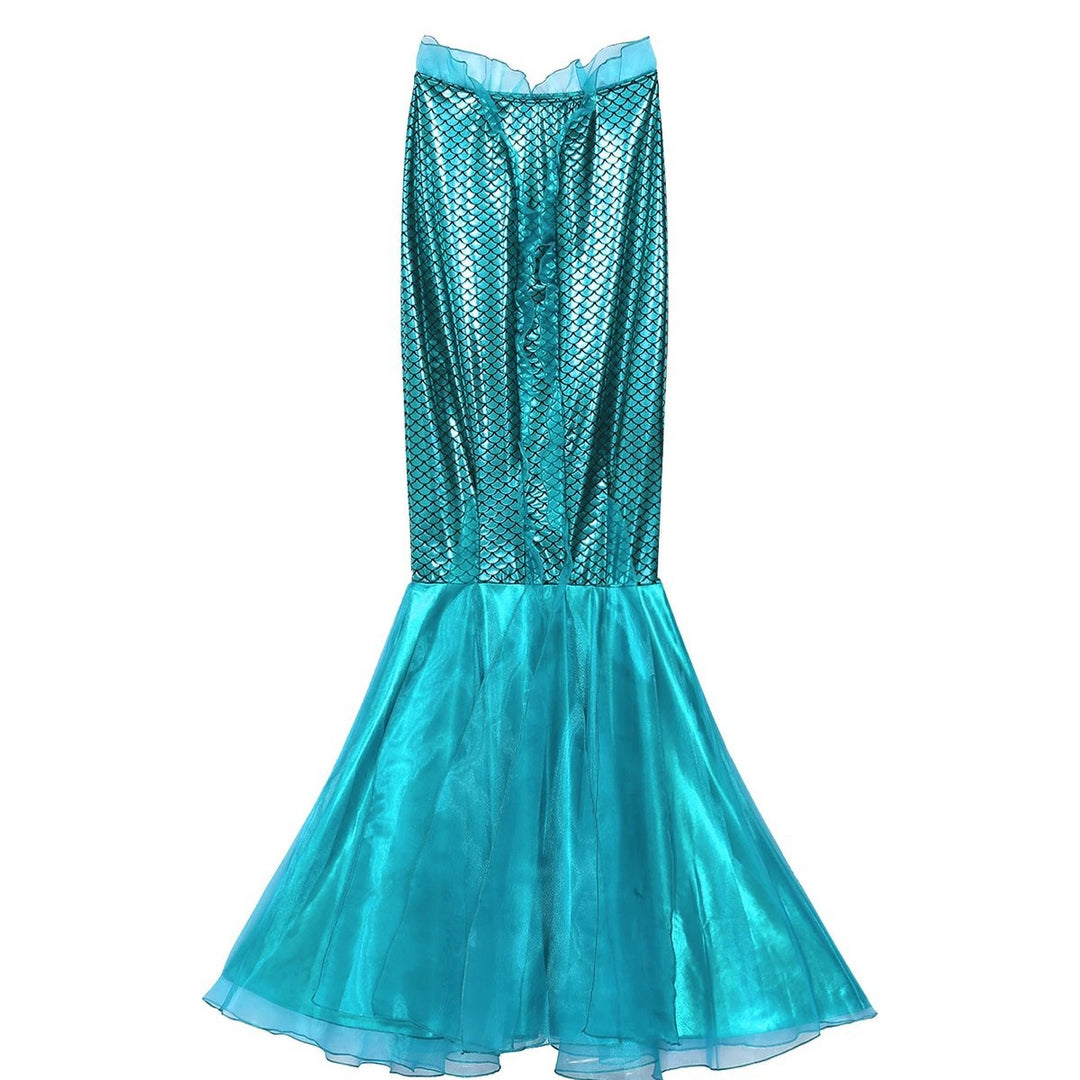 Damen Meerjungfrau-Kleid mit schimmerndem Oberteil und voluminösem Tüllrock Echo Archiv