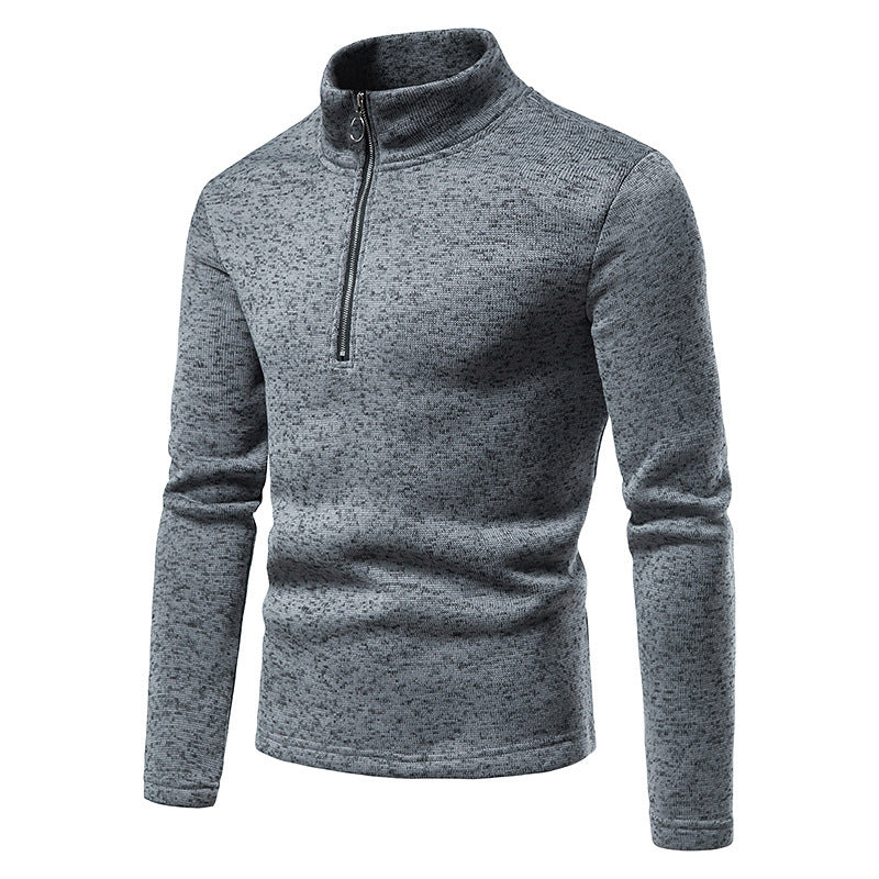 Herren Pullover mit Stehkragen und Reißverschluss Echoarchiv