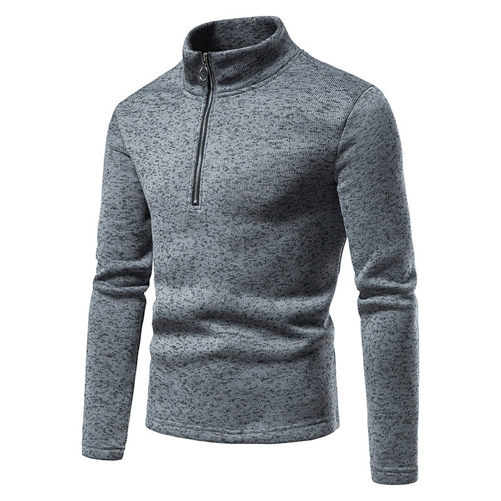Herren Pullover mit Stehkragen und Reißverschluss Echoarchiv