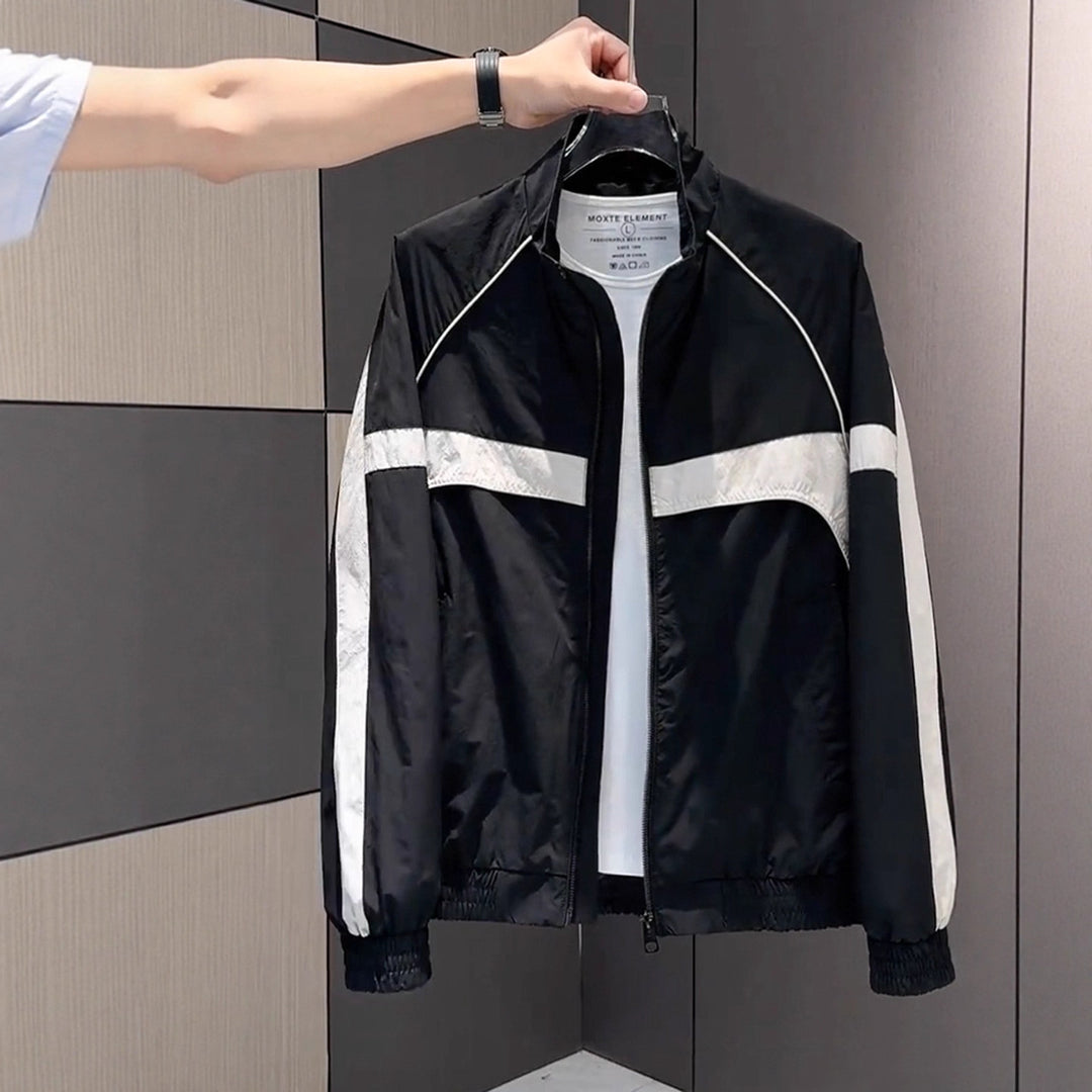 Herren Moderne Sportjacke mit hohen Kragen Echoarchiv