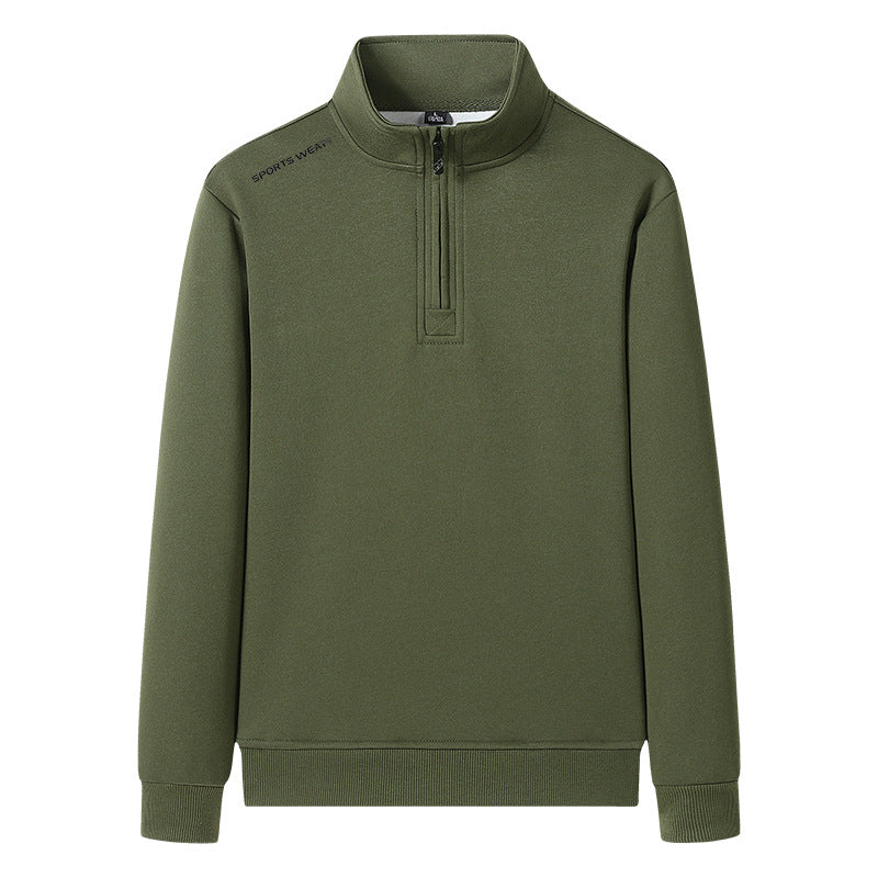 Herren Sportlicher Stehkragen Pullover Echo Archiv