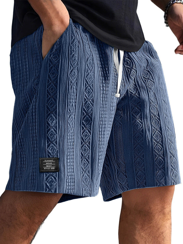 Herren Stilvolle Freizeithosen im lässigen Strickdesign Echoarchiv