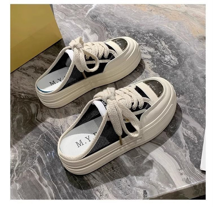 Damen modische Slip-On Sneakers mit dämpfender Sohle und luftiger Mesh-Oberfläche Echo Archiv