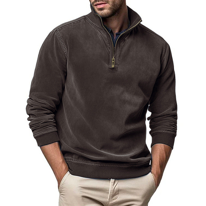 Herren modischer Stehkragenpullover Echoarchiv