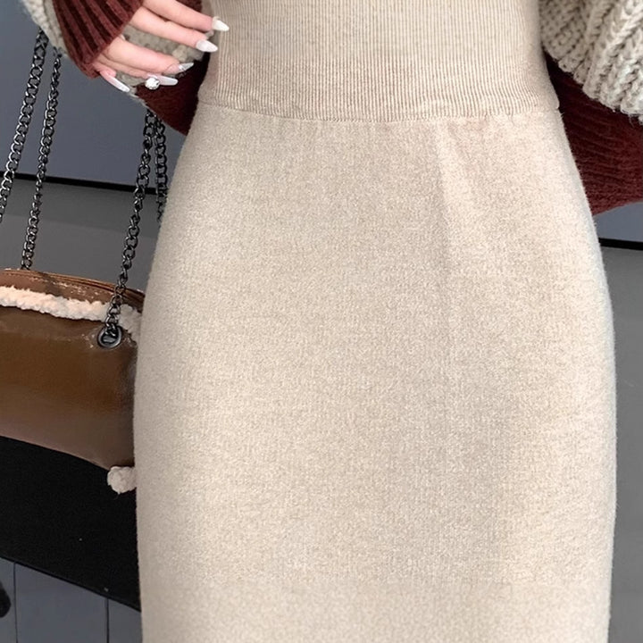 Damen Eleganter und bequemer Midirock mit schickem Schlitz Echo Archiv