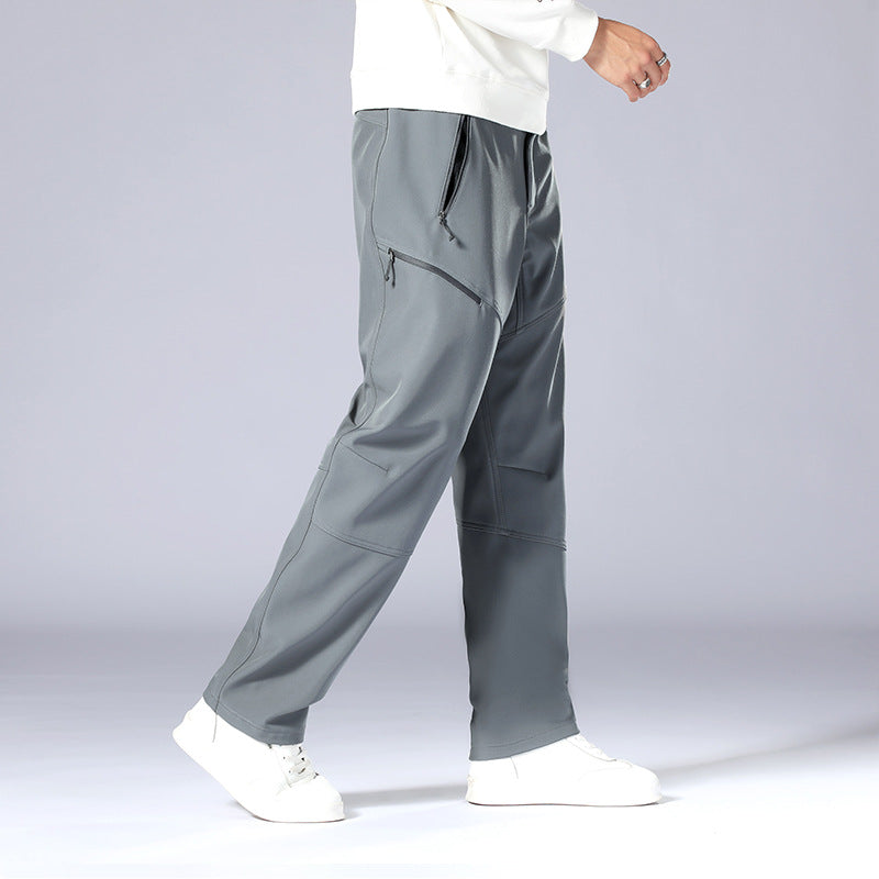 Herren Multifunktionale Outdoor-Hose mit verstellbarem Bund und Reißverschlusstaschen Echoarchiv