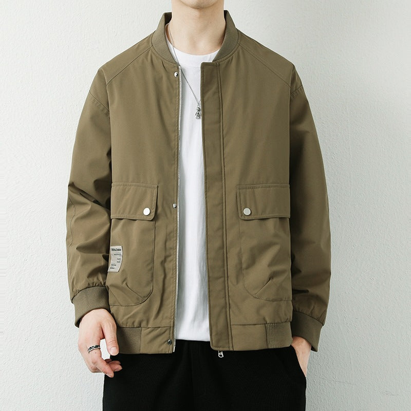 Herren Moderne Utilityjacke mit Stehkragen Echo Archiv
