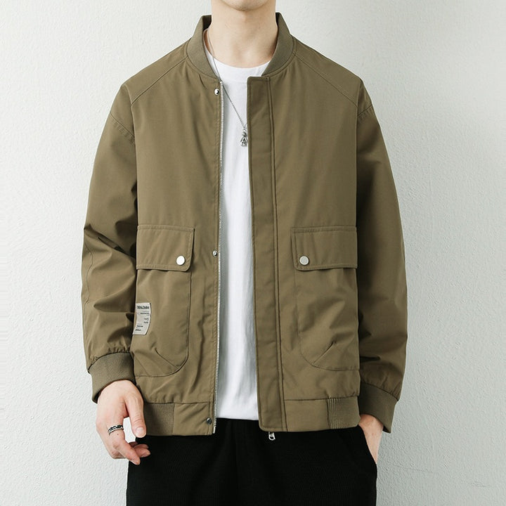 Herren Moderne Utilityjacke mit Stehkragen Echo Archiv