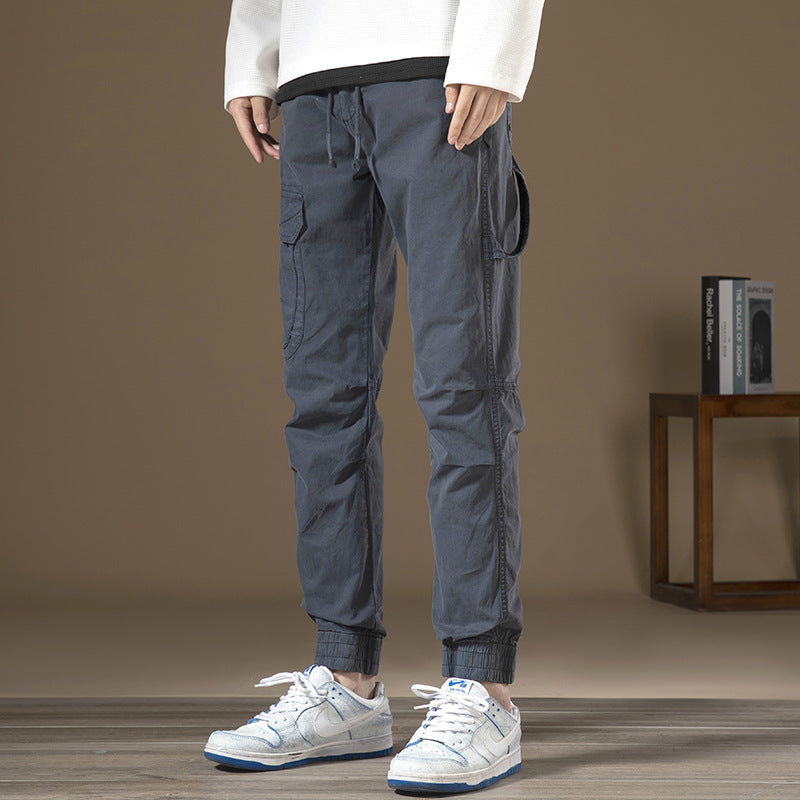 Herren Cargo-Hose mit funktionalen Taschen und elastischem Bund Echoarchiv