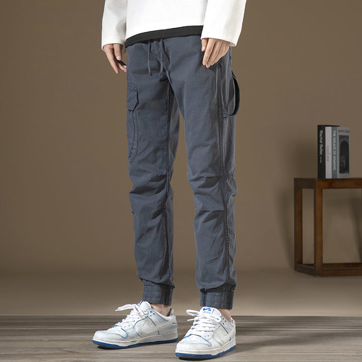 Herren Cargo-Hose mit funktionalen Taschen und elastischem Bund Echoarchiv