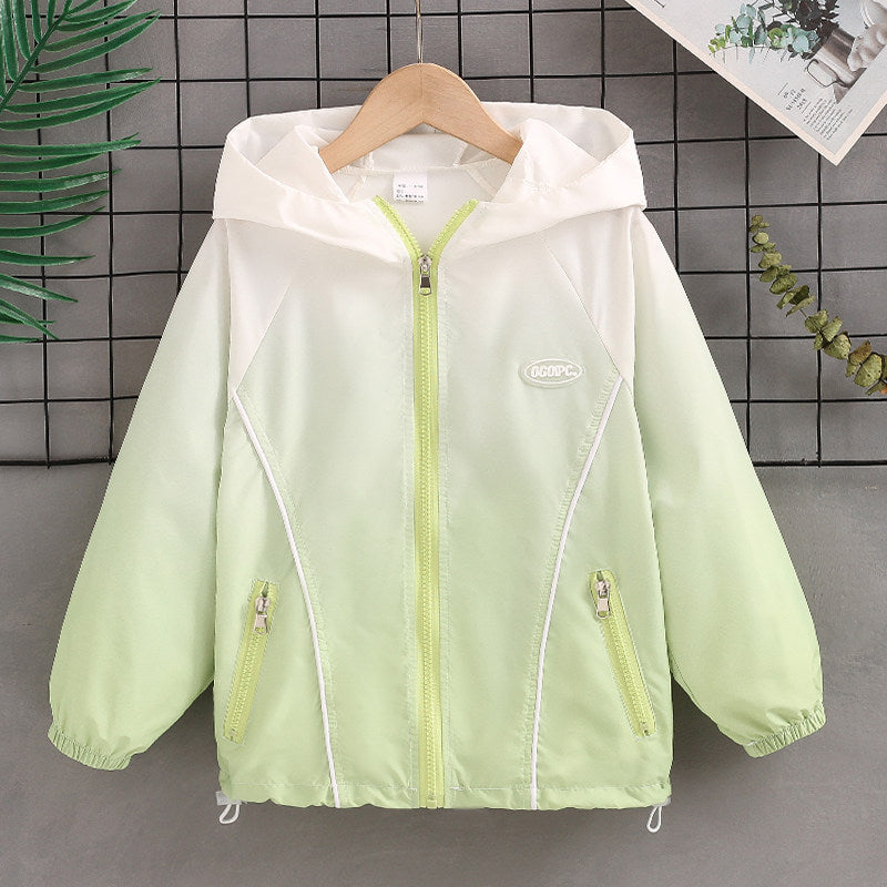 Damen nan leichte wasserabweisende Übergangsjacke mit Kapuze und Reißverschlusstaschen Echo Archiv