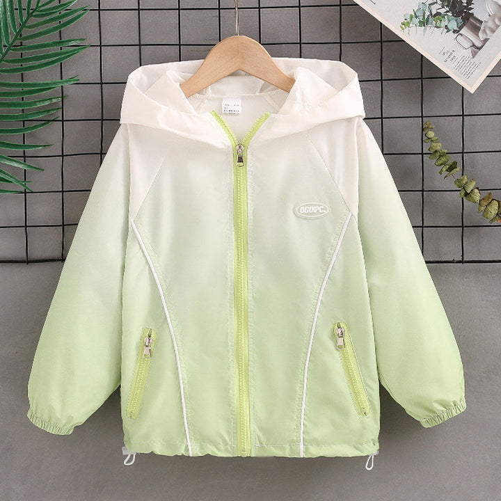 Damen nan leichte wasserabweisende Übergangsjacke mit Kapuze und Reißverschlusstaschen Echo Archiv