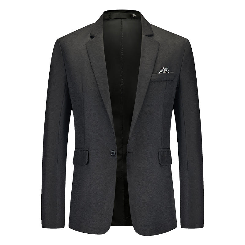 Herren Eleganter Anzugblazer mit feiner Struktur und modernem Schnitt Echoarchiv