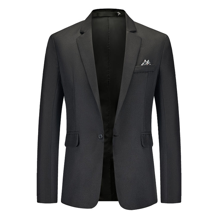 Herren Eleganter Anzugblazer mit feiner Struktur und modernem Schnitt Echoarchiv