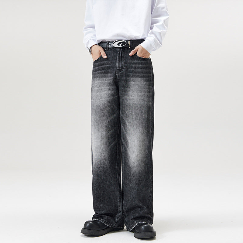 Herren Weite Jeans im lockeren Schnitt mit hoher Taille und Used-Effekt Echo Archiv