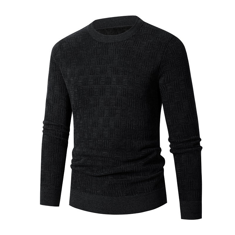 Herren modischer Strickpullover mit einzigartigem Strukturdesign Echoarchiv