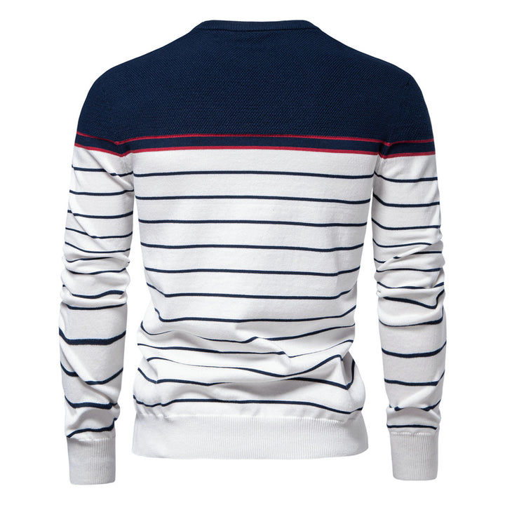 Herren Strickpullover mit maritimen Streifen Echoarchiv