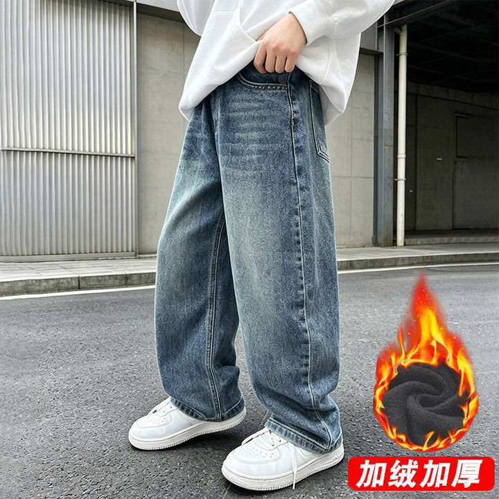 Damen weite Jeanshose mit elastischem Bund und modischem Schnitt Echo Archiv