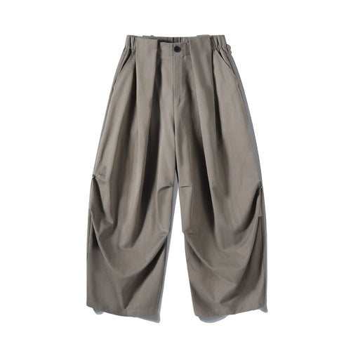 Damen Weite Culotte-Hose mit hohem Bund, Plissee-Detail und Utility-Panel Echoarchiv