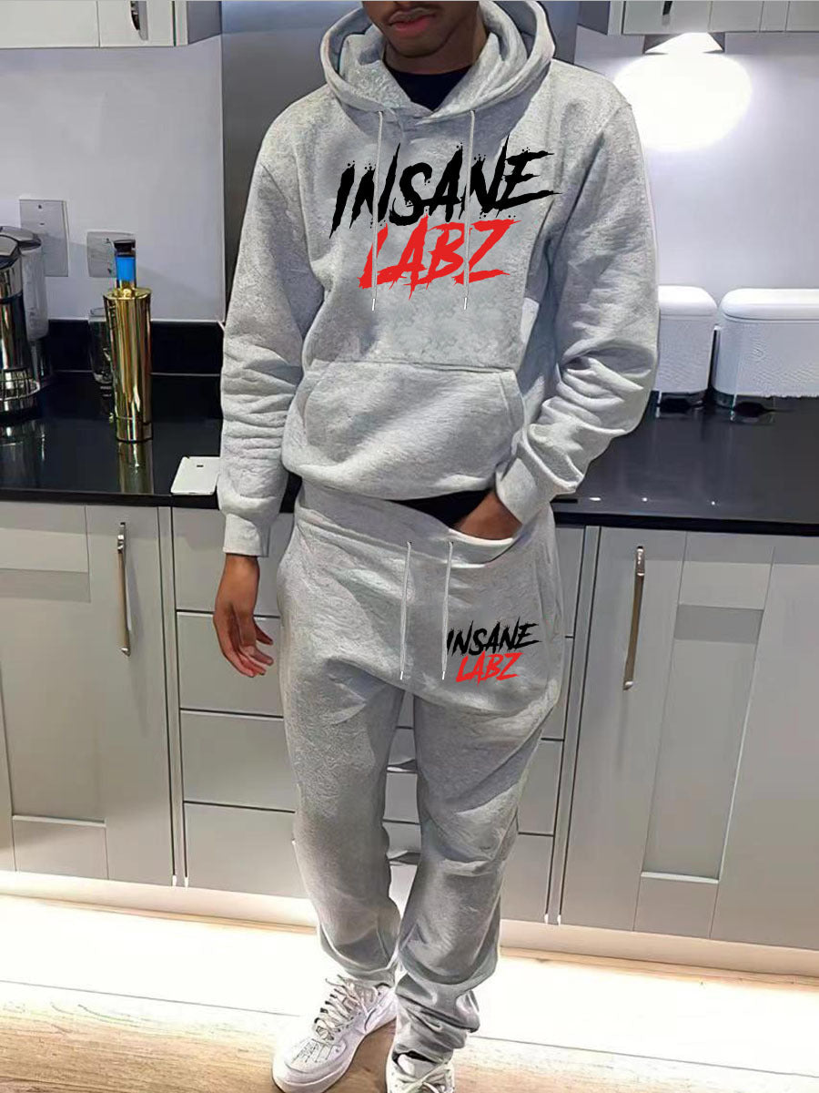Herren Sportliches Hoodie und Jogginghose Set mit markantem Logo Echoarchiv