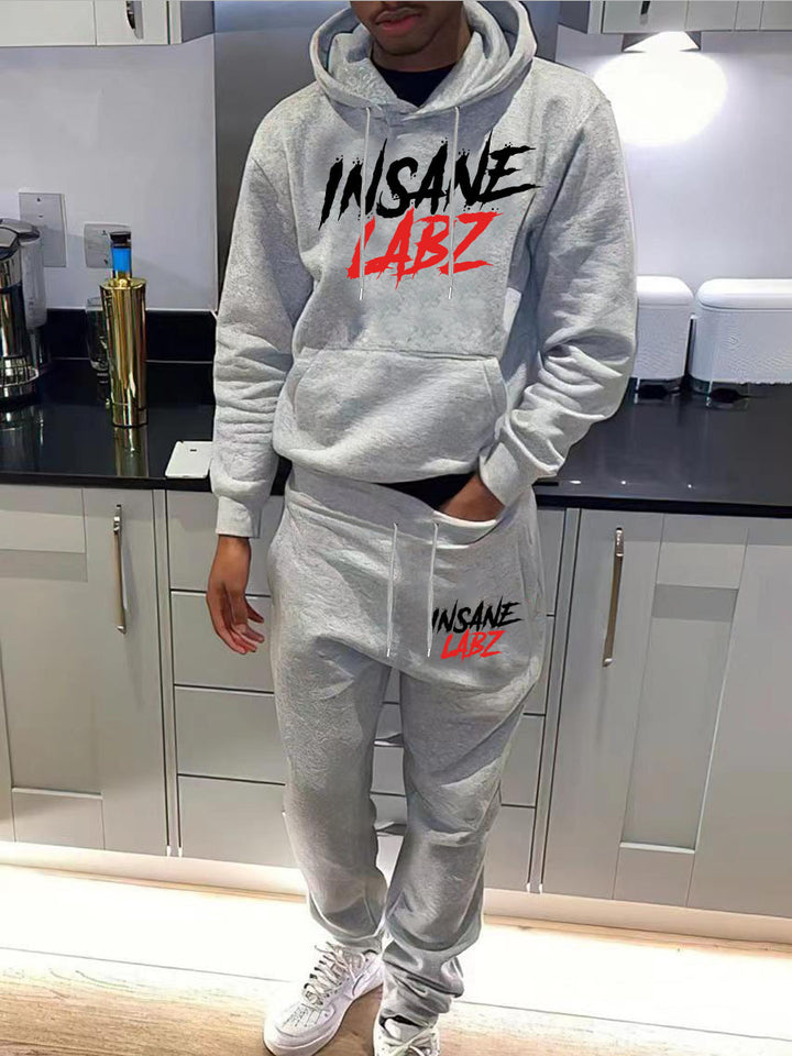Herren Sportliches Hoodie und Jogginghose Set mit markantem Logo Echoarchiv