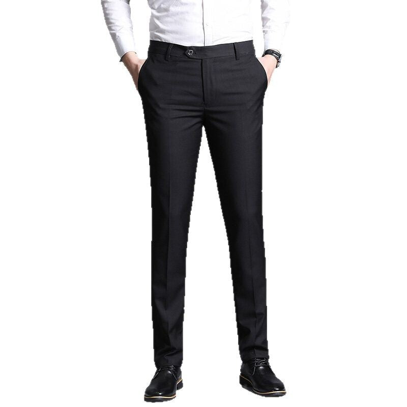 Herren elegante Slim-Fit Anzughose Echoarchiv