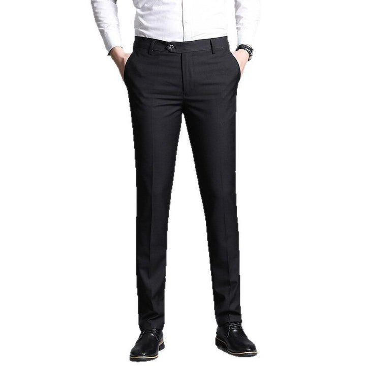 Herren elegante Slim-Fit Anzughose Echoarchiv