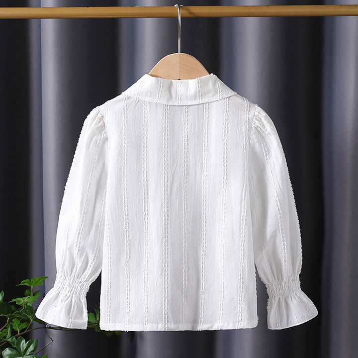 Mädchen Bluse mit eleganter Rüschendekoration Echo Archiv