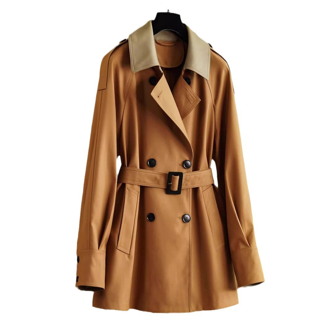 Damen Elegant geschnittene Trenchjacke mit Taillengürtel Echoarchiv