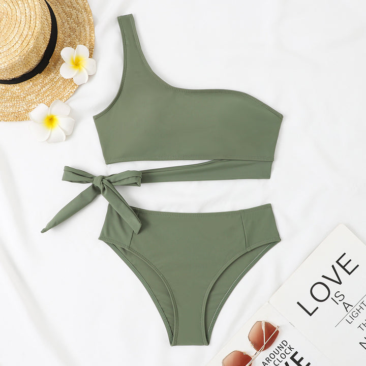 Damen Asymmetrischer Bikini mit verstellbarem Bindegurt Echo Archiv